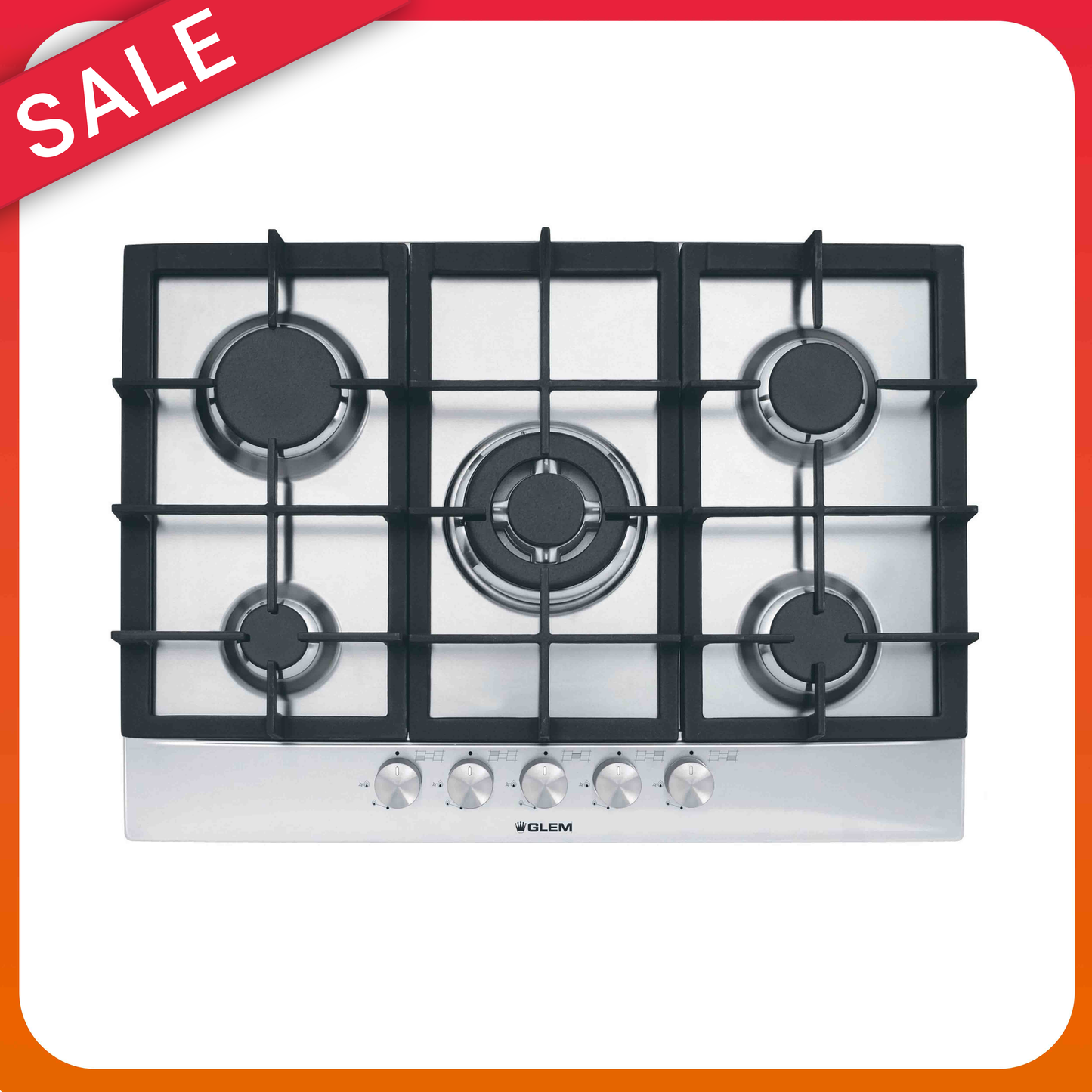 GLEM 70cm Built-in Gas Hob