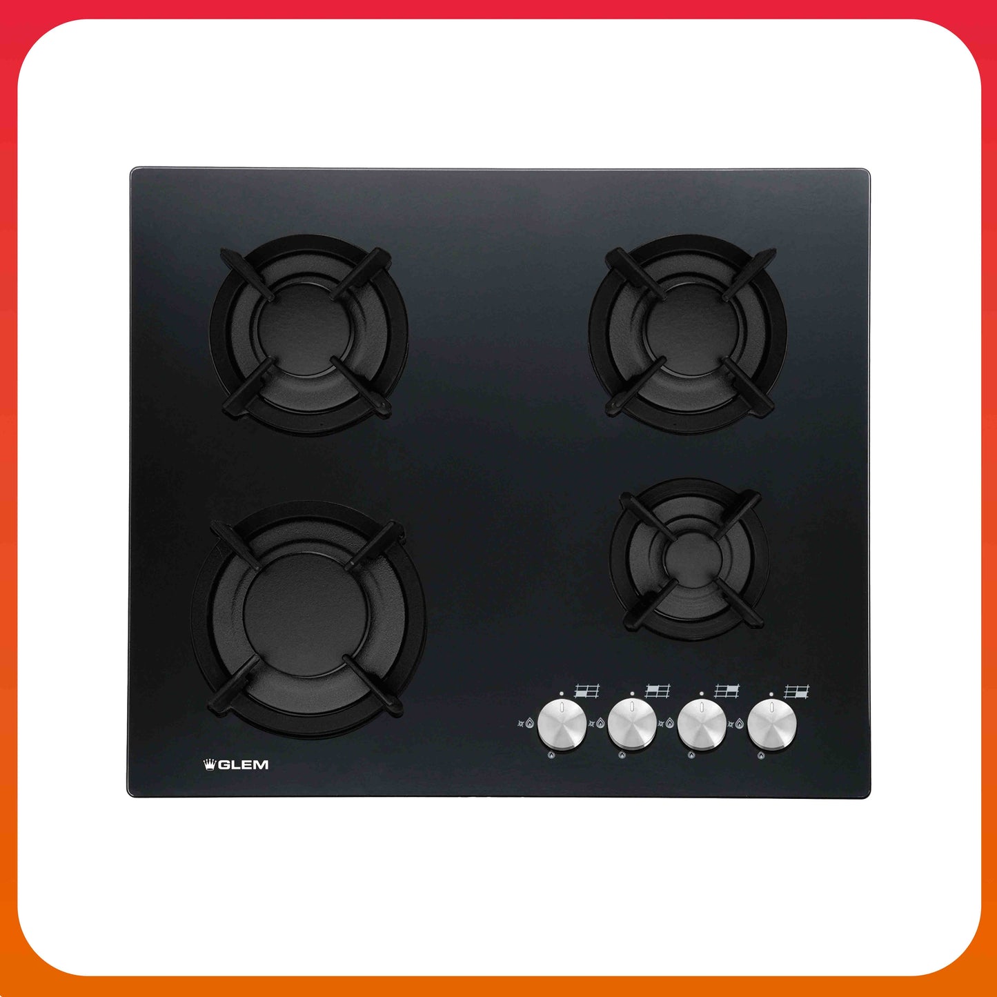 GLEM 60cm Built-in Gas on Glass Hob