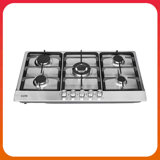 LUXE 90cm Stainless Steel Built In Hob